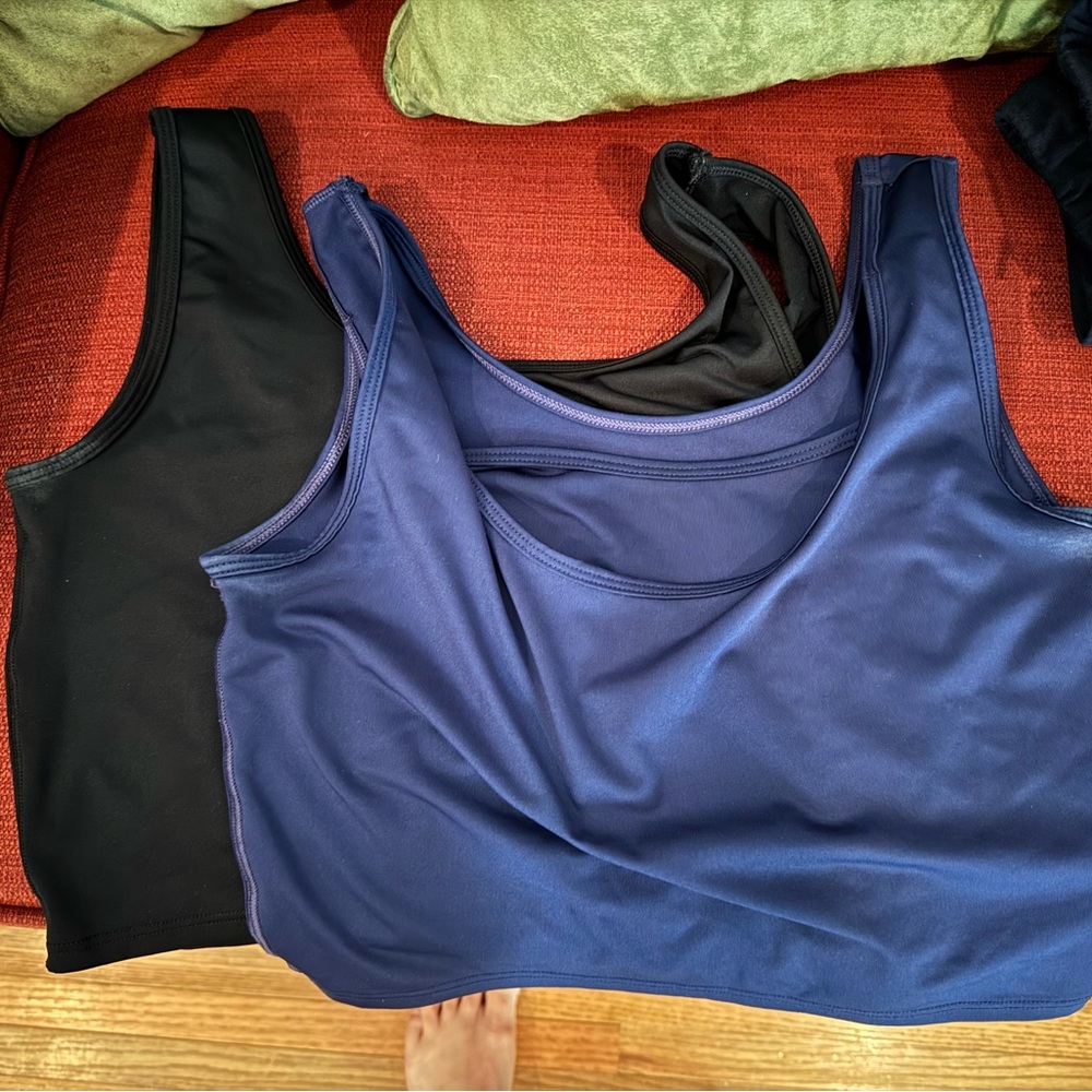 Larken X Maternity/ Nursing Bras (black and blue bundle)